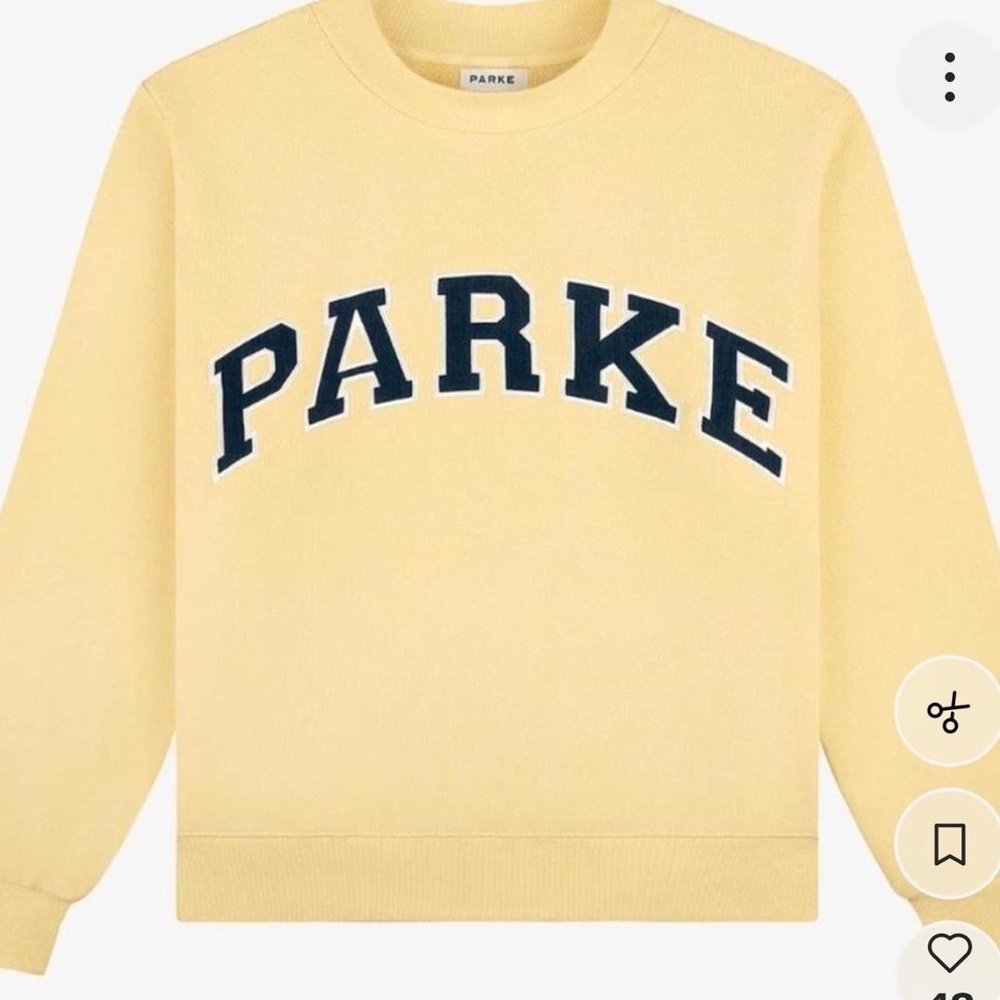 PARKE Women's Yellow Crewneck Sweater